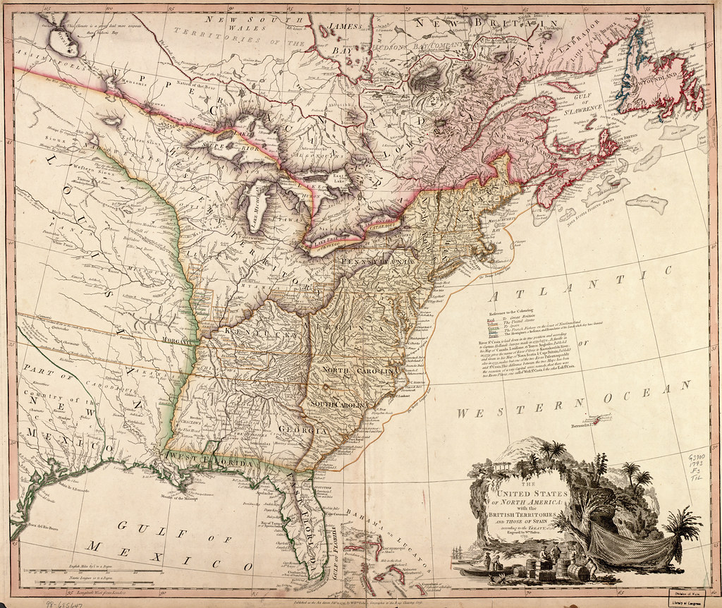 The United Sates of North America (William Faden 1793)